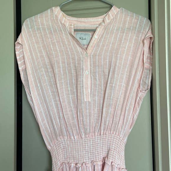 Rails Pink Linen Dress Size XS - Picture 2 of 5